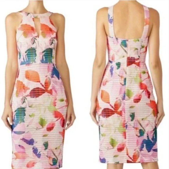 Trina Turk | Dresses | Trina Turk Euc Sylvia Pink Multi Color Floral ...
